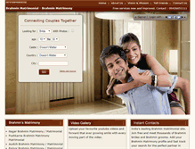 Tablet Screenshot of matrimonial.brahmsamaj.org